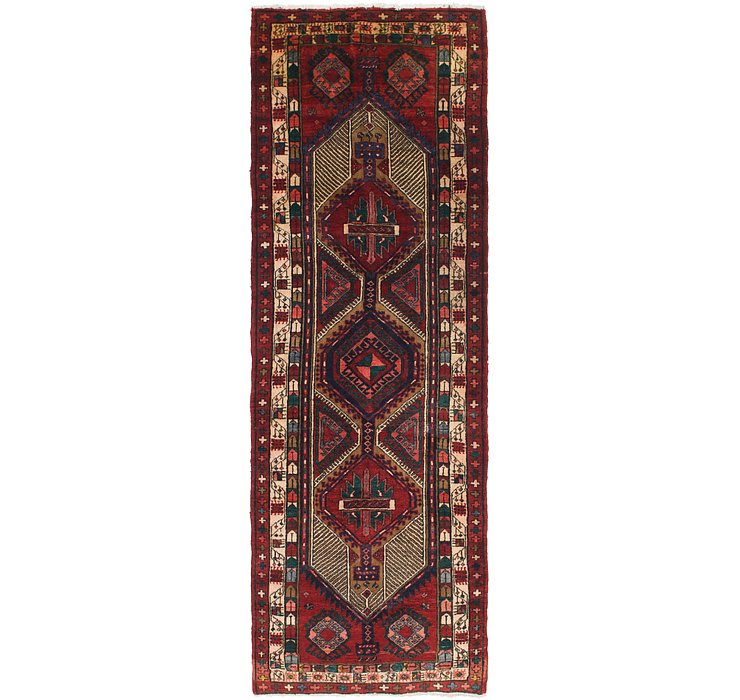 3' 9 x 10' 10 Meshkin Persian Runner ...