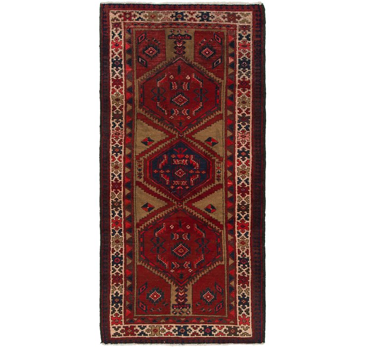 3' 7 x 7' 6 Meshkin Persian Runner ...