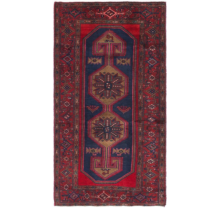 4' 4 x 8' Zanjan Persian Runner Rug