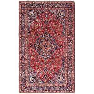 HandKnotted 6' 2 x 10' 7 Mashad Persian Rug
