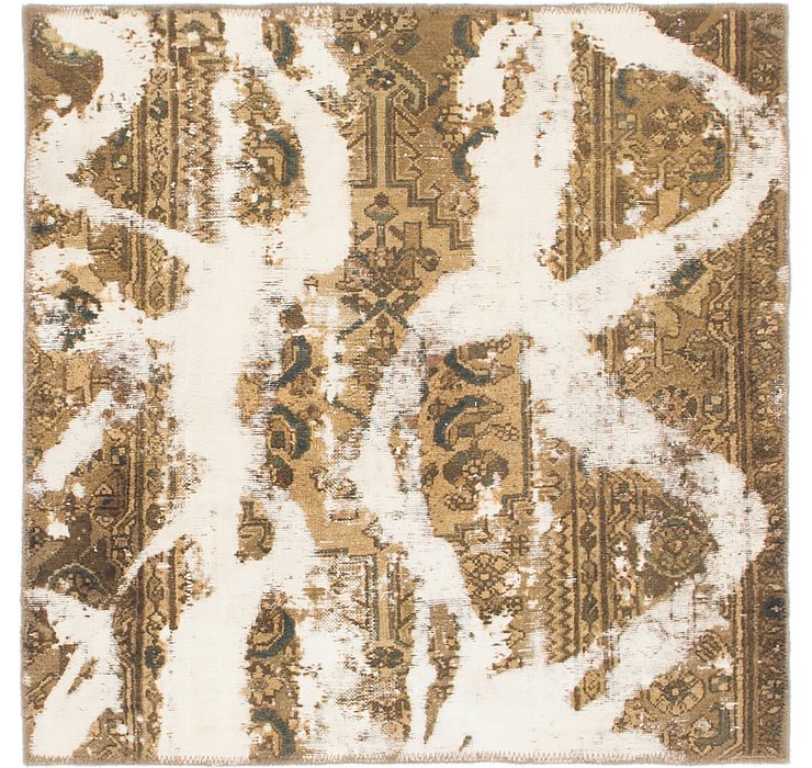 3' 4 x 3' 5 Ultra Vintage Persian S...