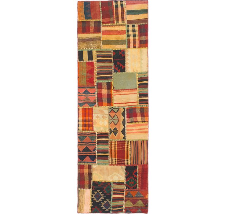 2' 10 x 8' 5 Kilim patchwork Runner ...