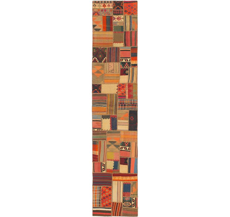 2' 10 x 13' 6 Kilim patchwork Runner ...