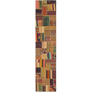 2' 10 x 13' 7 Kilim Patchwork Runner ...