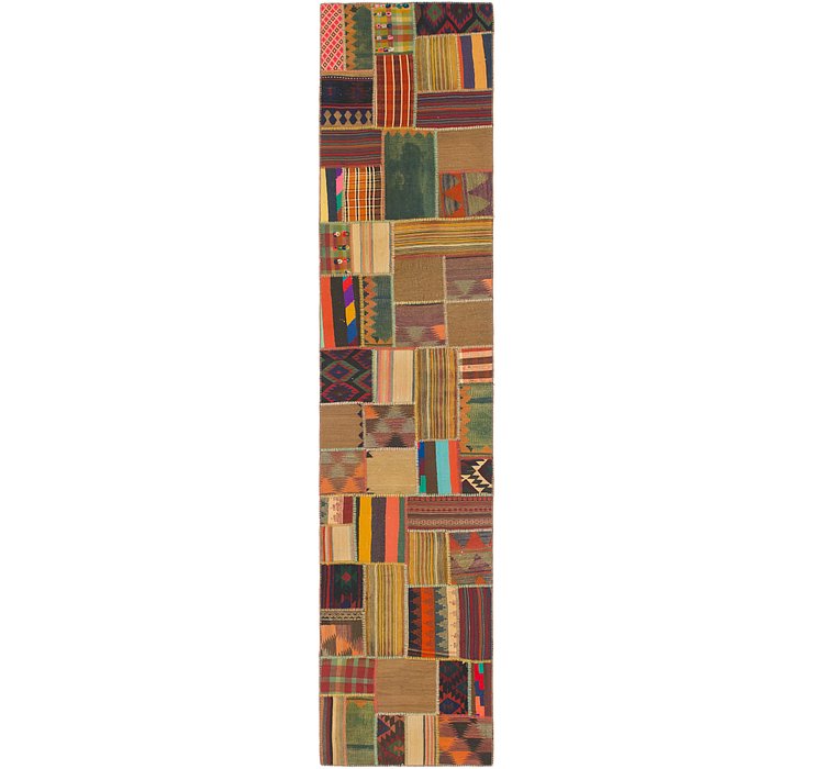 2' 10 x 13' 7 Kilim Patchwork Runner ...