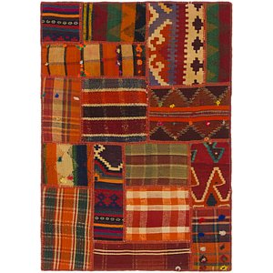 2' 10 x 4' Kilim Patchwork Rug