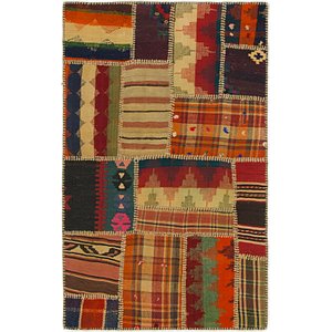 Unique Loom 2' 9 x 4' 4 Kilim Patchwork Rug