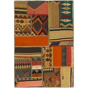 2' 9 x 4' Kilim Patchwork Rug