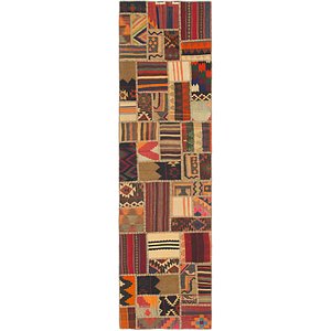 Unique Loom 2' 10 x 10' 7 Kilim Patchwork Runner ...