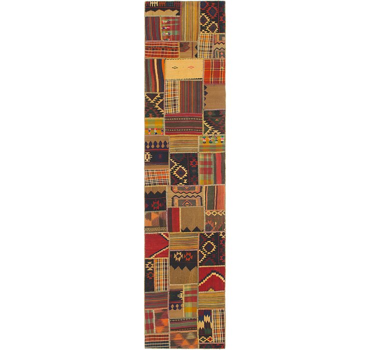 2' 10 x 13' 7 Kilim Patchwork Runner ...
