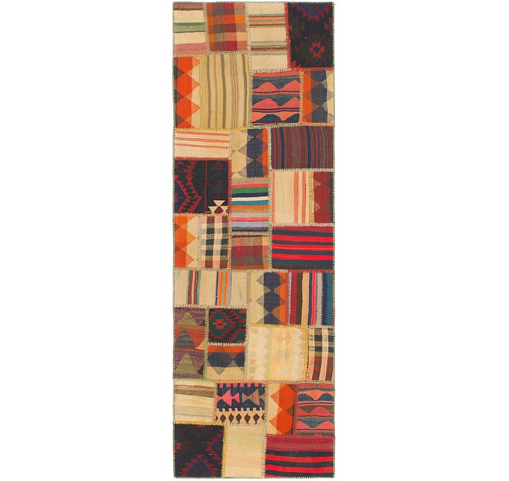 2' 9 x 8' 6 Kilim Patchwork Runner ...