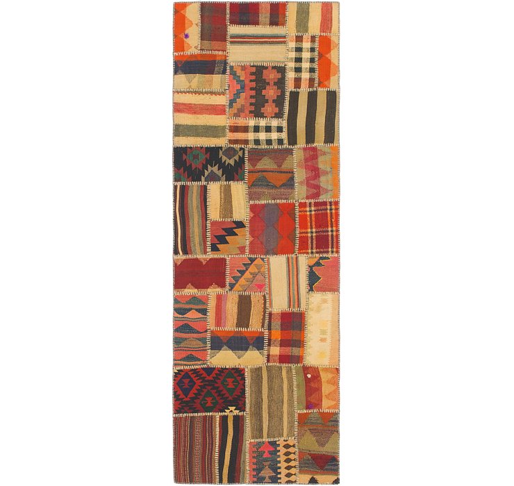 2' 10 x 8' 6 Kilim Patchwork Runner ...