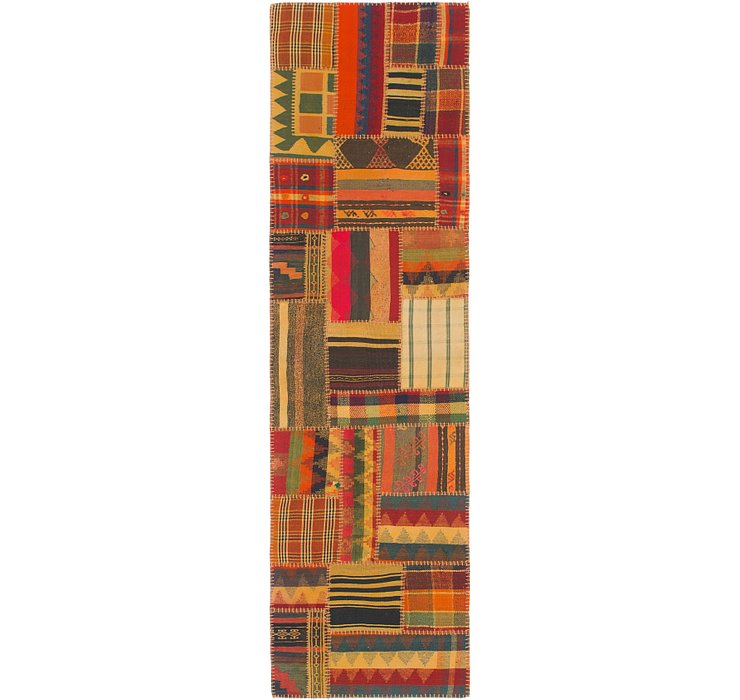 2' 8 x 10' Kilim Patchwork Runner ...