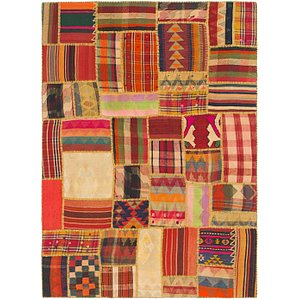 5' 9 x 8' Kilim Patchwork Rug