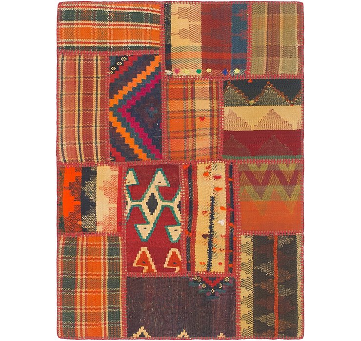 2' 10 x 4' Kilim Patchwork Rug