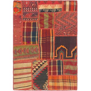 2' 7 x 3' 9 Kilim Patchwork Rug