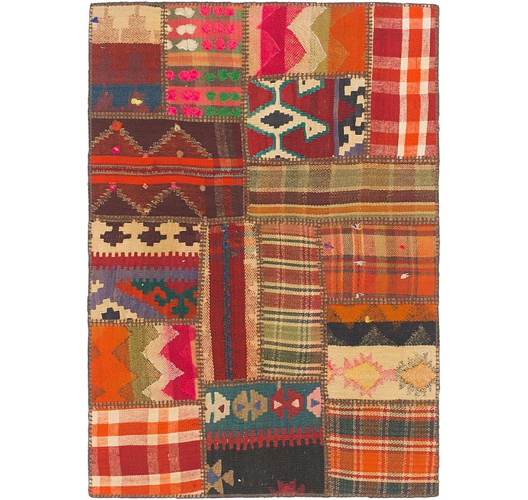 2' 10 x 4' Kilim Patchwork Rug