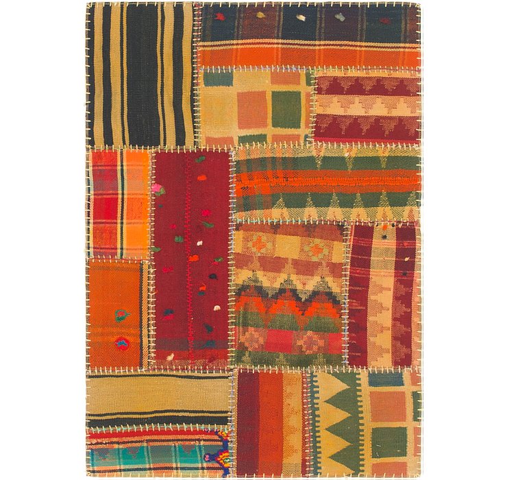 2' 10 x 4' 2 Kilim Patchwork Rug