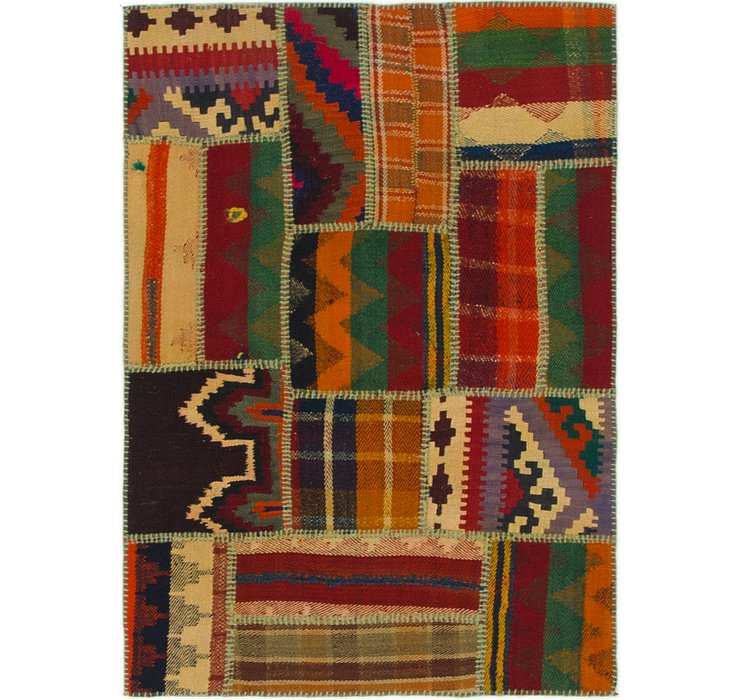 3' x 4' Kilim Patchwork Rug
