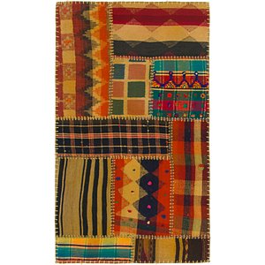 Unique Loom 2' 7 x 4' 5 Kilim Patchwork Rug