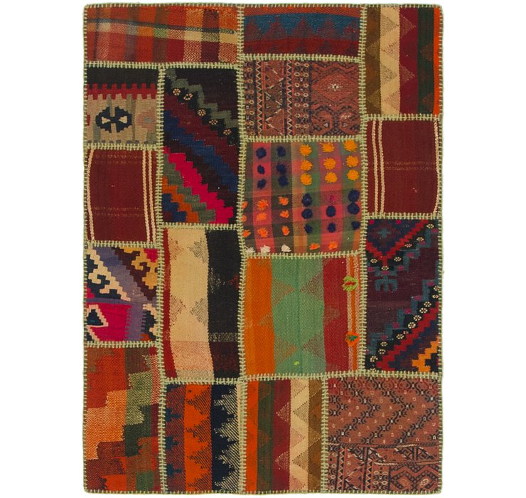 3' x 4' Kilim Patchwork Rug