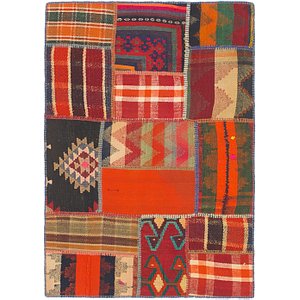 2' 10 x 4' 1 Kilim Patchwork Rug