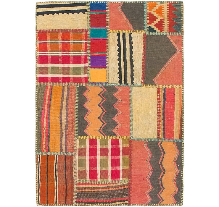 2' 8 x 3' 10 Kilim Patchwork Rug