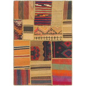 2' 8 x 4' Kilim Patchwork Rug