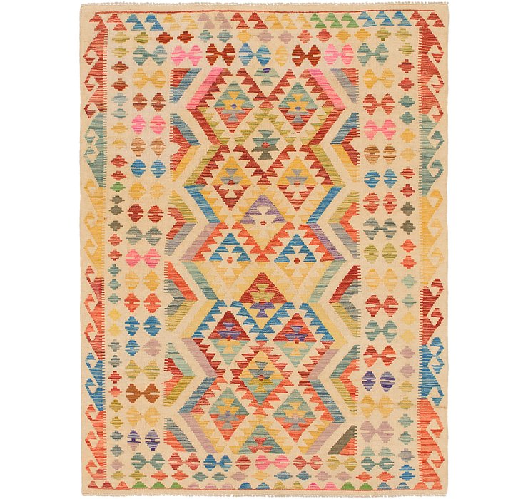4' 10 x 6' 7 Kilim Maymana Rug