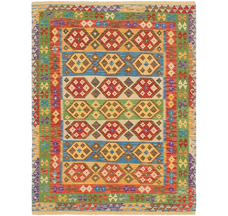 4' 10 x 6' 6 Kilim Maymana Rug