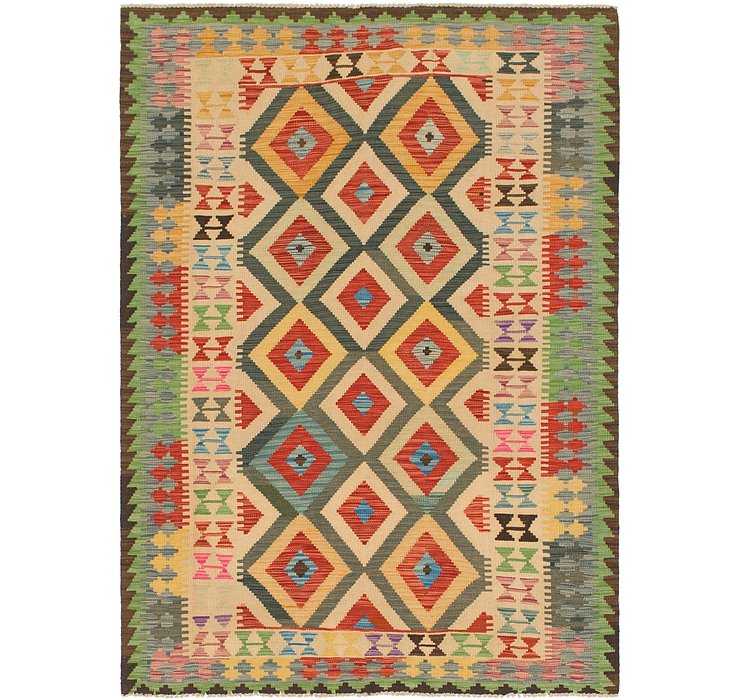 4' 10 x 6' 9 Kilim Maymana Rug