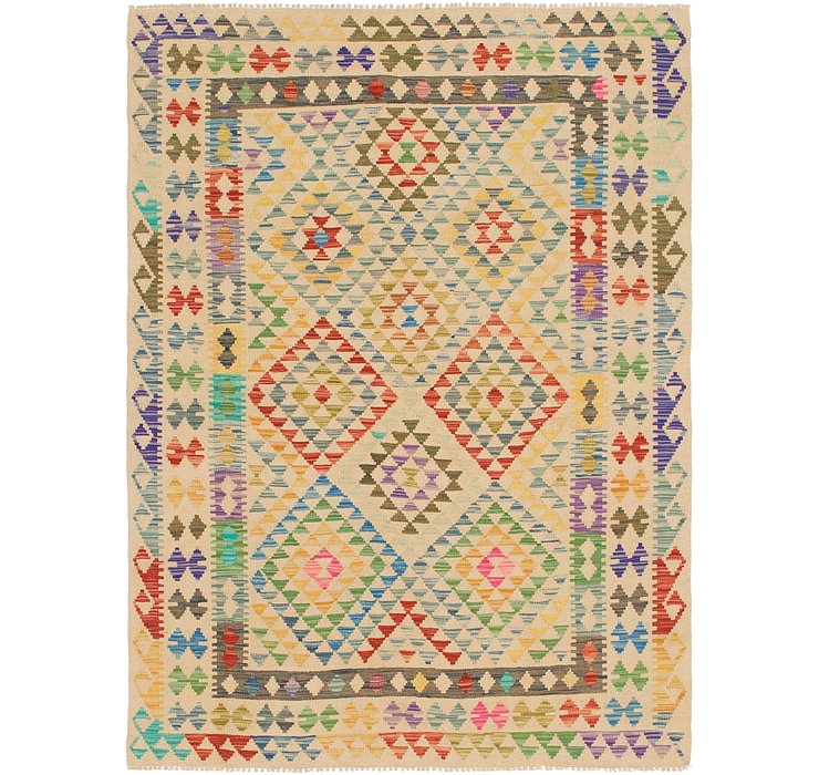 4' 9 x 6' 6 Kilim Maymana Rug
