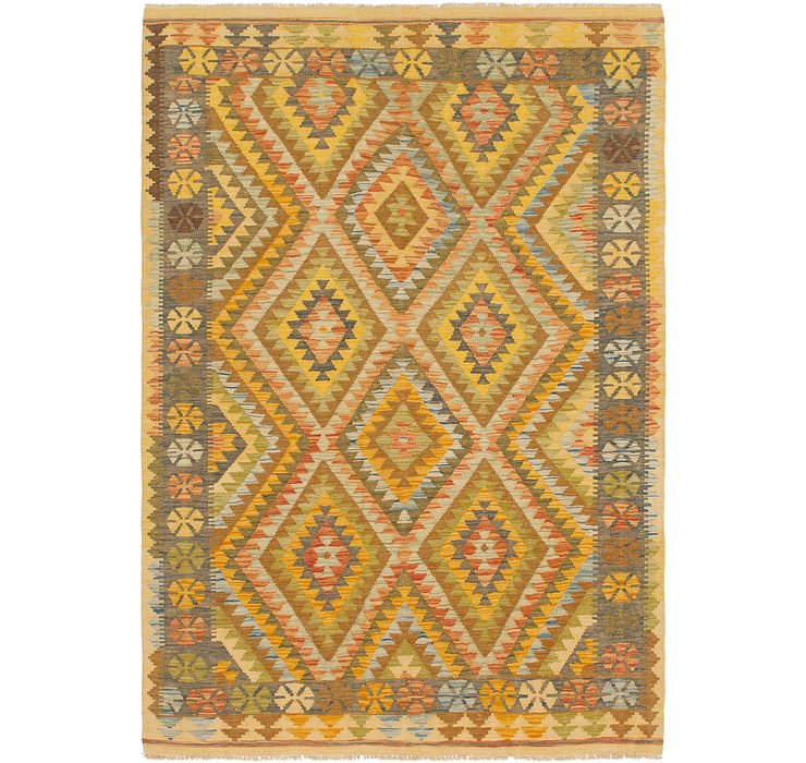 4' 10 x 6' 9 Kilim Maymana Rug