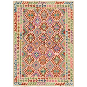 4' 3 x 6' Kilim Maymana Rug