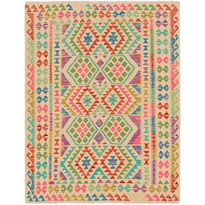 4' 10 x 6' 5 Kilim Maymana Rug