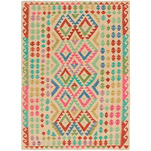4' 9 x 6' 8 Kilim Maymana Rug