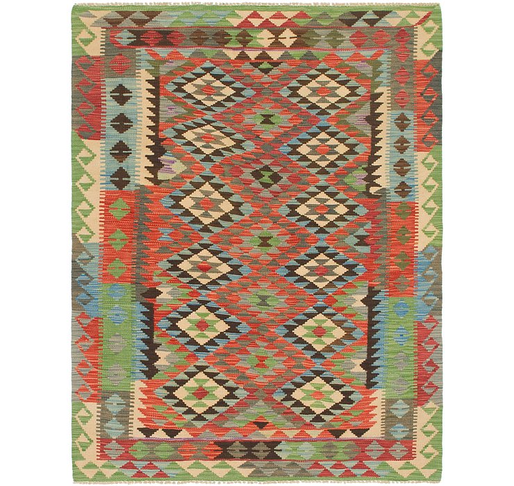 4' 10 x 6' 2 Kilim Maymana Rug
