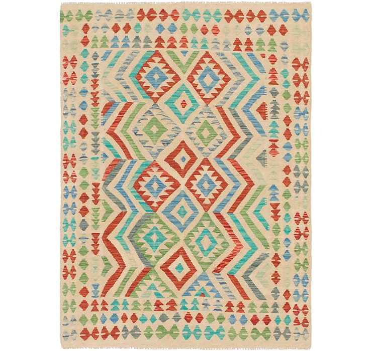 4' 7 x 6' 6 Kilim Maymana Rug