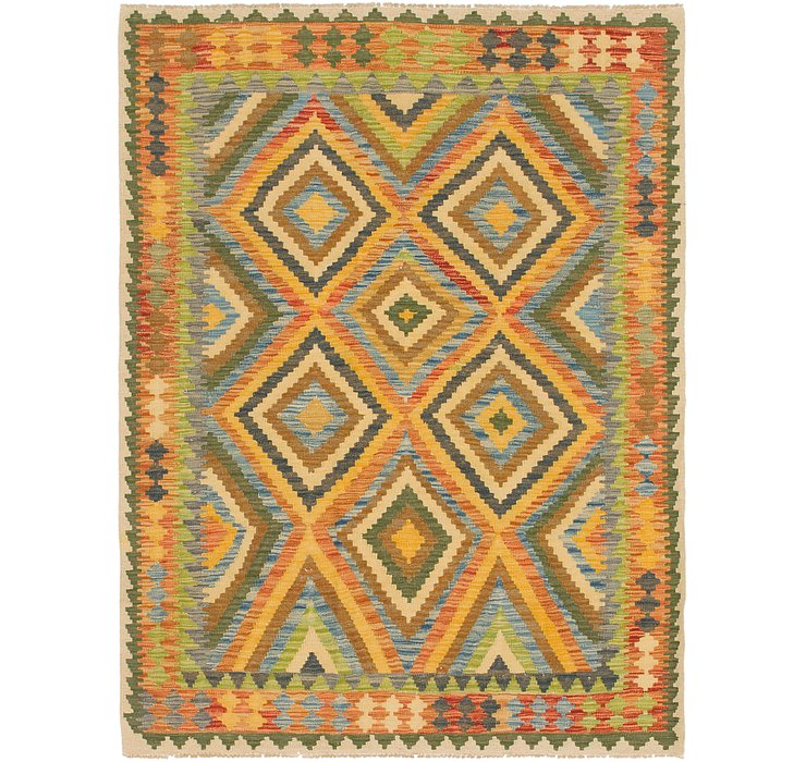 4' 9 x 6' 3 Kilim Maymana Rug