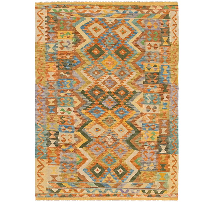 4' 7 x 6' 5 Kilim Maymana Rug