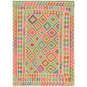 4' 8 x 6' 8 Kilim Maymana Rug
