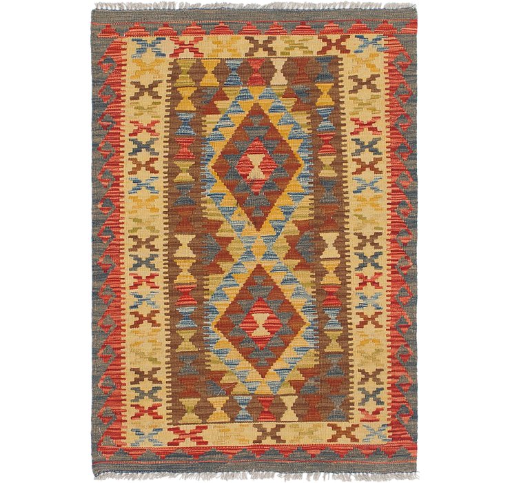 2' 10 x 4' 2 Kilim Maymana Rug