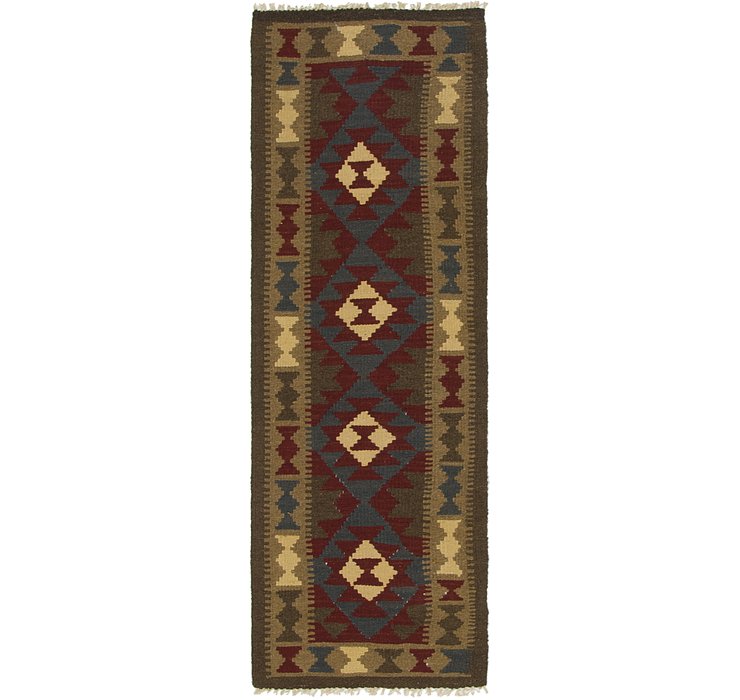 2' x 6' 3 Kilim Maymana Runner Rug