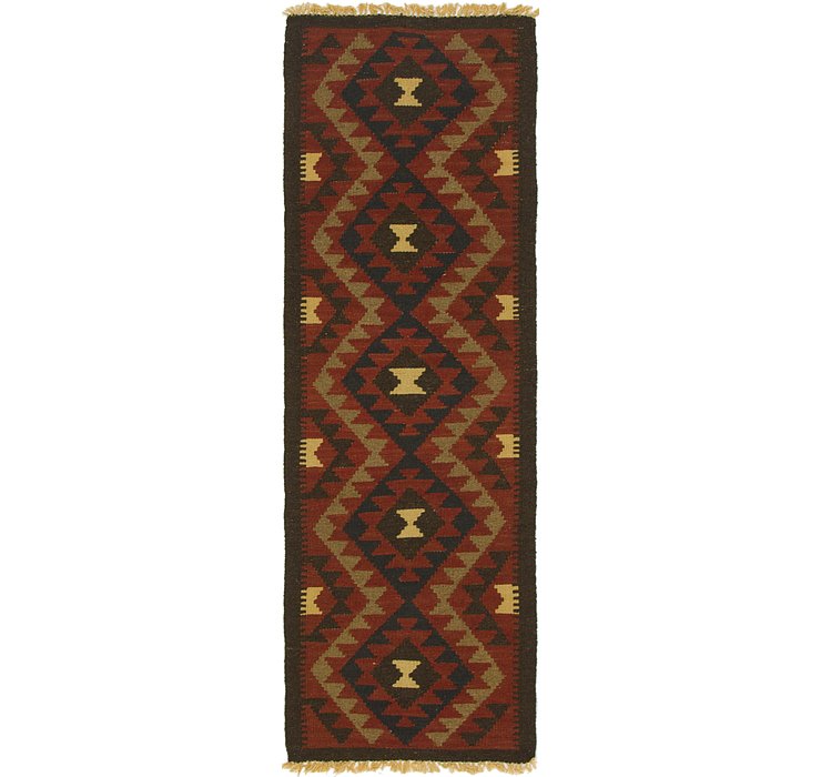 2' x 6' 3 Kilim Maymana Runner Rug