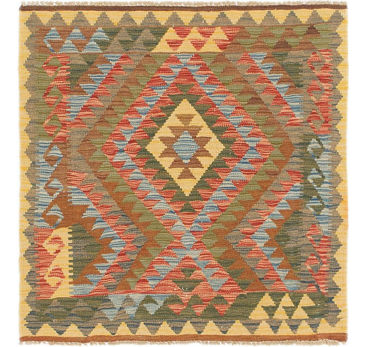 3' 4 x 3' 4 Kilim Maymana Square Rug