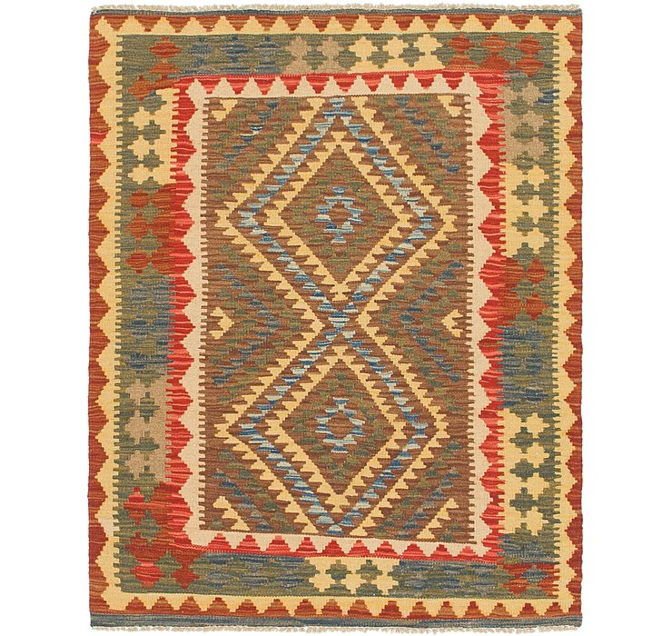 3' 2 x 3' 10 Kilim Maymana Square Rug