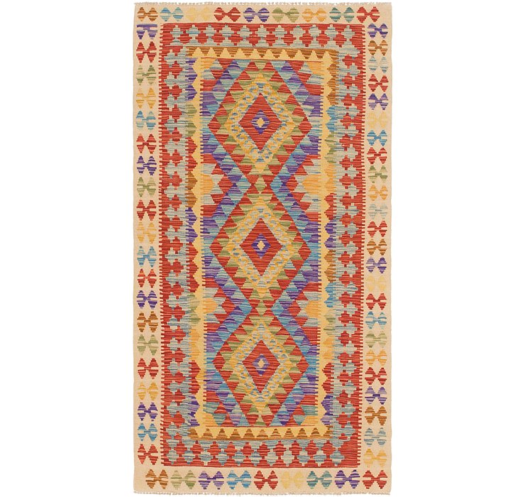 3' 5 x 6' 6 Kilim Maymana Rug