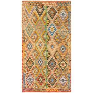 3' 4 x 6' 3 Kilim Maymana Runner Rug