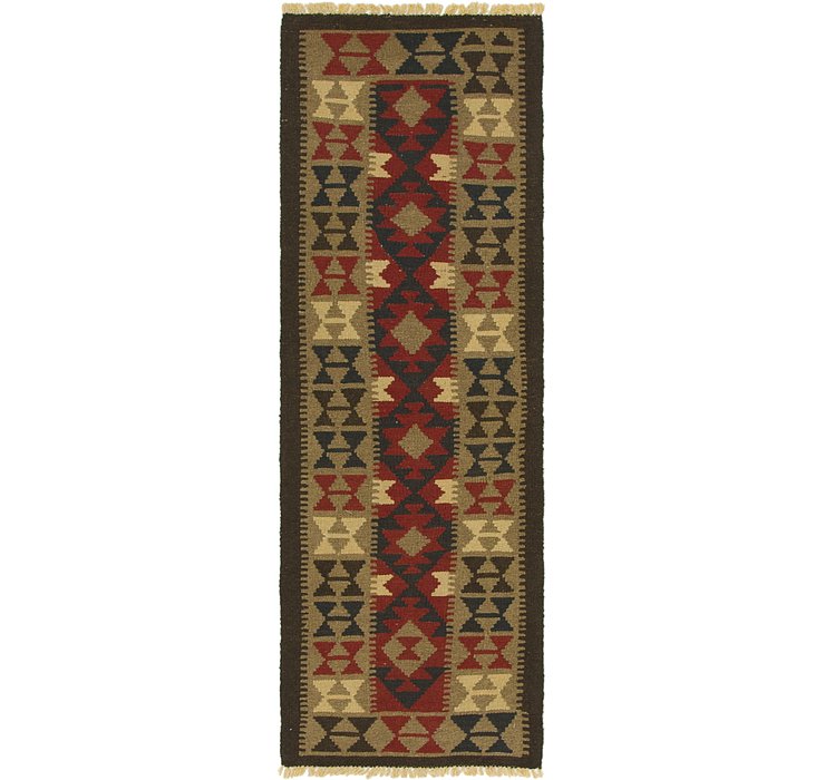 2' 2 x 6' 5 Kilim Maymana Runner Rug