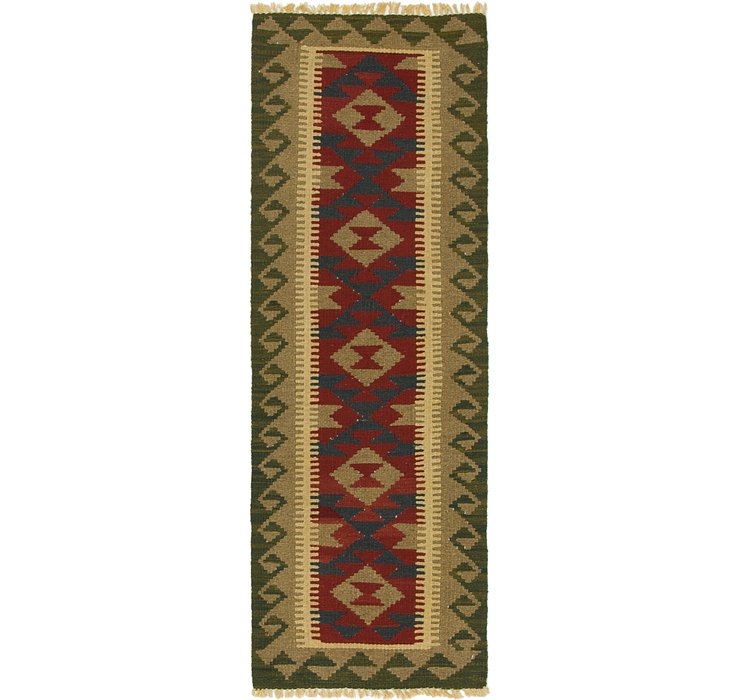 2' x 6' Kilim Maymana Runner Rug